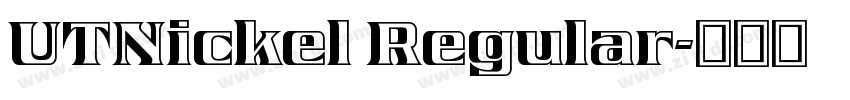 UTNickel Regular字体转换
